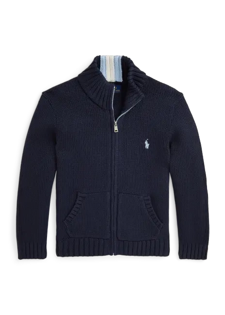 Ralph Lauren Cotton Full-Zip Sweater