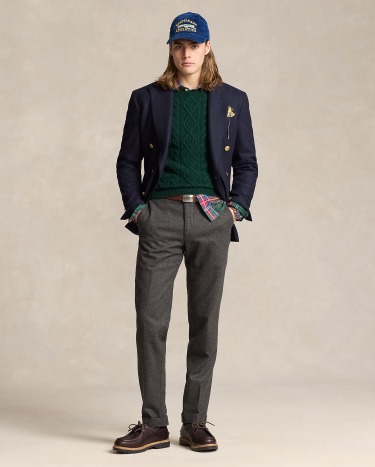 Polo Tailored Wool Flannel Blazer in Navy | Ralph Lauren® HK
