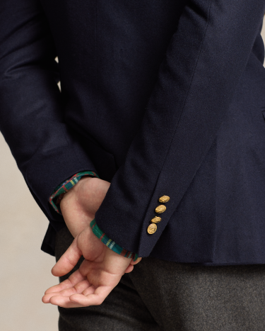 Polo Tailored Wool Flannel Blazer in Navy | Ralph Lauren® HK