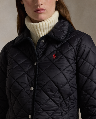 Quilted Barn Jacket in Black | Ralph Lauren® HK