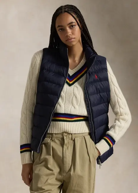 Ralph Lauren Water-Repellent Quilted Packable Vest
