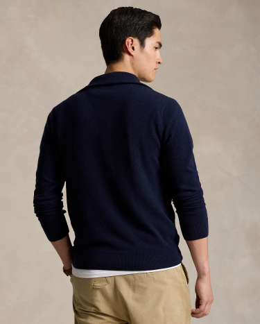 Polo Bear Wool Quarter-Zip Sweater in Blue | Ralph Lauren® HK Polo Bear Wool Quarter-Zip Sweater in Blue | Ralph Lauren® HK