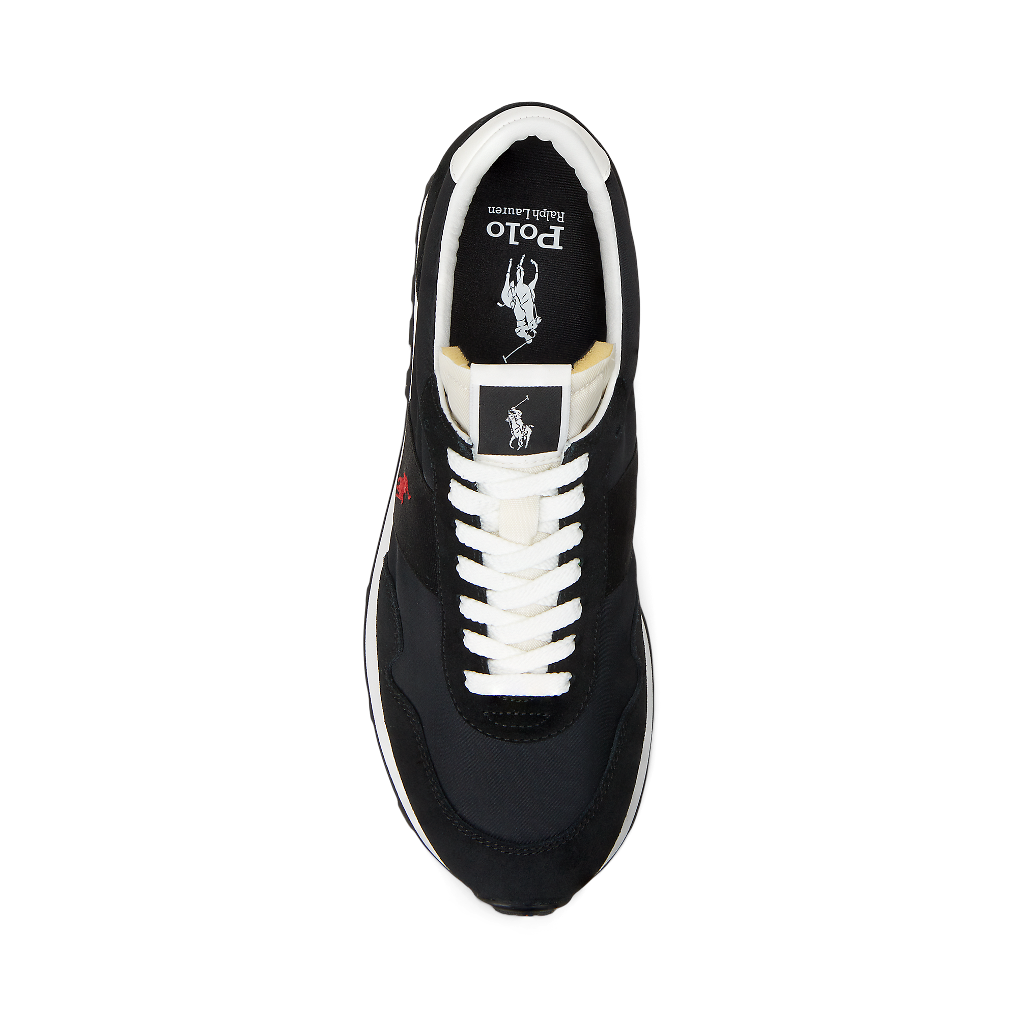 PRL Trail 125 Suede & Oxford Sneaker in Black | Ralph Lauren® HK PRL Trail 125 Suede & Oxford Sneaker in Black | Ralph Lauren® HK