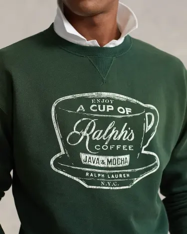 Ralph's Coffee Sweatshirt in Green | Ralph Lauren® HK