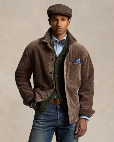 Corduroy Utility Jacket in Brown | Ralph Lauren® HK