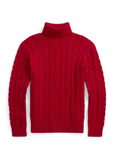 Ralph Lauren Cable-Knit Wool-Cashmere Sweater