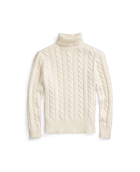 Big Fit Cable-Knit Cotton Sweater in Natural | Ralph Lauren® HK Big Fit Cable-Knit Cotton Sweater in Natural | Ralph Lauren® HK