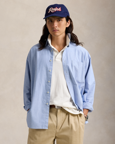 The Big Shirt in Blue | Ralph Lauren® HK