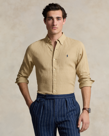 新品 Ralph Lauren Classic Fit Linen Shirt