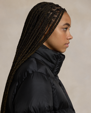 Water-Repellent Quilted Down Jacket in Black | Ralph Lauren® HK Water-Repellent Quilted Down Jacket in Black | Ralph Lauren® HK
