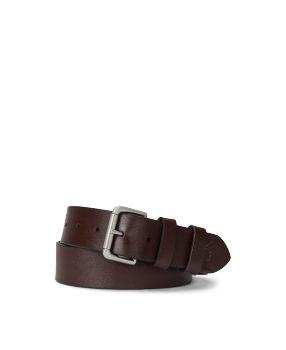 Horseshoe-Buckle Leather Belt in Dark Brown | Ralph Lauren® HK