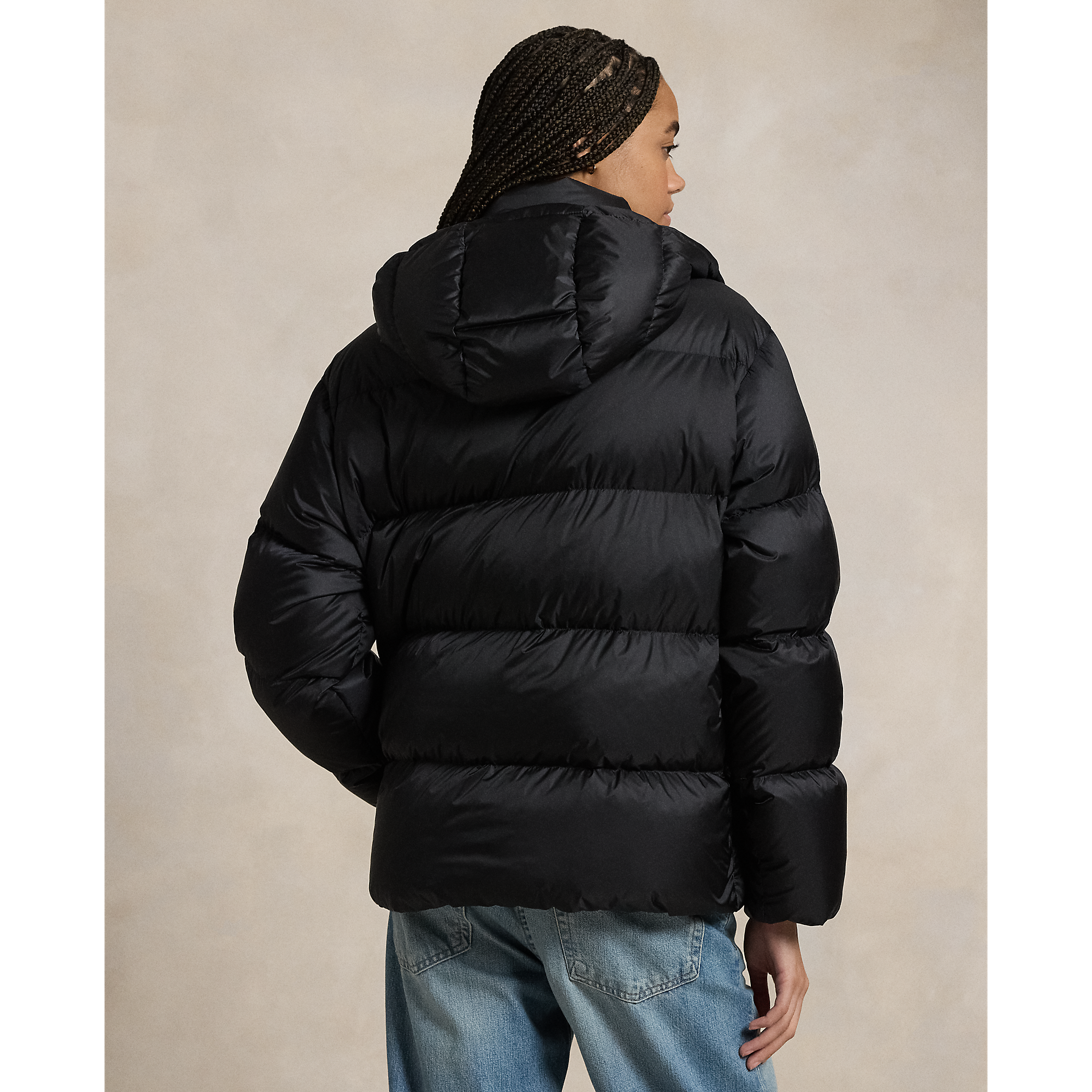 Water-Repellent Quilted Down Jacket in Black | Ralph Lauren® HK
