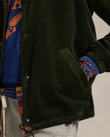 Corduroy Coach's Jacket in Green | Ralph Lauren® HK