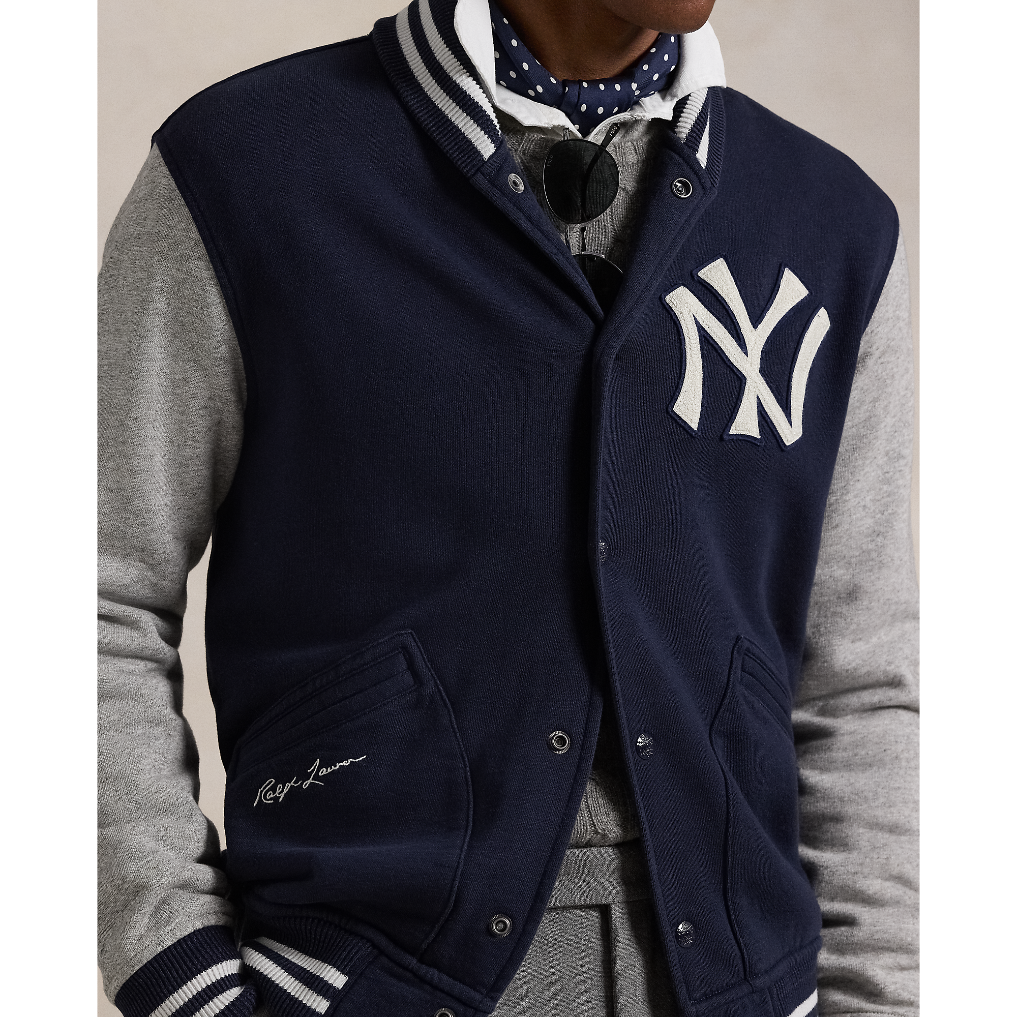 Polo Ralph Lauren Yankees Jacket in Navy | Ralph Lauren® HK
