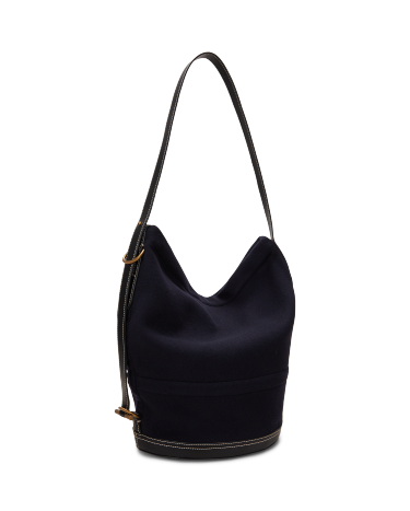 Bellport Flannel Sling Bucket Bag in Navy | Ralph Lauren® HK