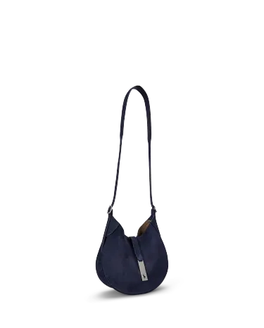 Polo ID Suede Small Shoulder Bag in Black | Ralph Lauren® HK