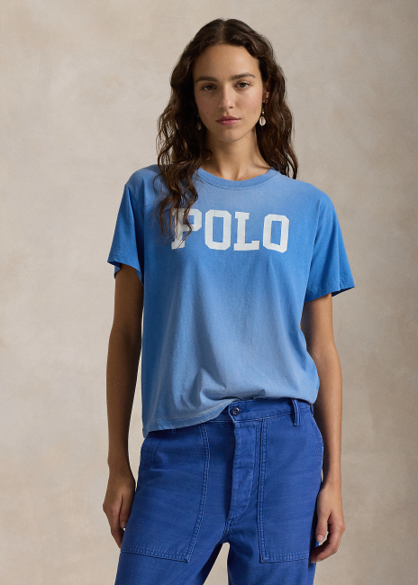 Ralph Lauren Logo Cotton Jersey Crewneck Tee
