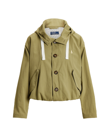 Water-Resistant Hooded Jacket in Olive | Ralph Lauren® HK