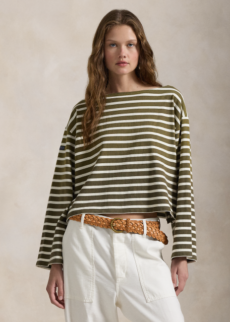 Ralph Lauren Striped Boatneck Mariner Tee