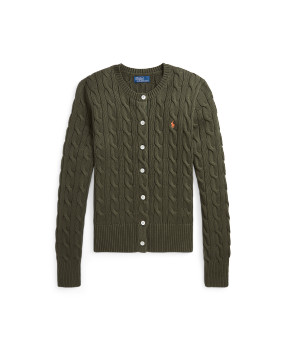 Cable-Knit Wool-Cashmere Cardigan in White | Ralph Lauren® HK Cable-Knit Wool-Cashmere Cardigan in White | Ralph Lauren® HK