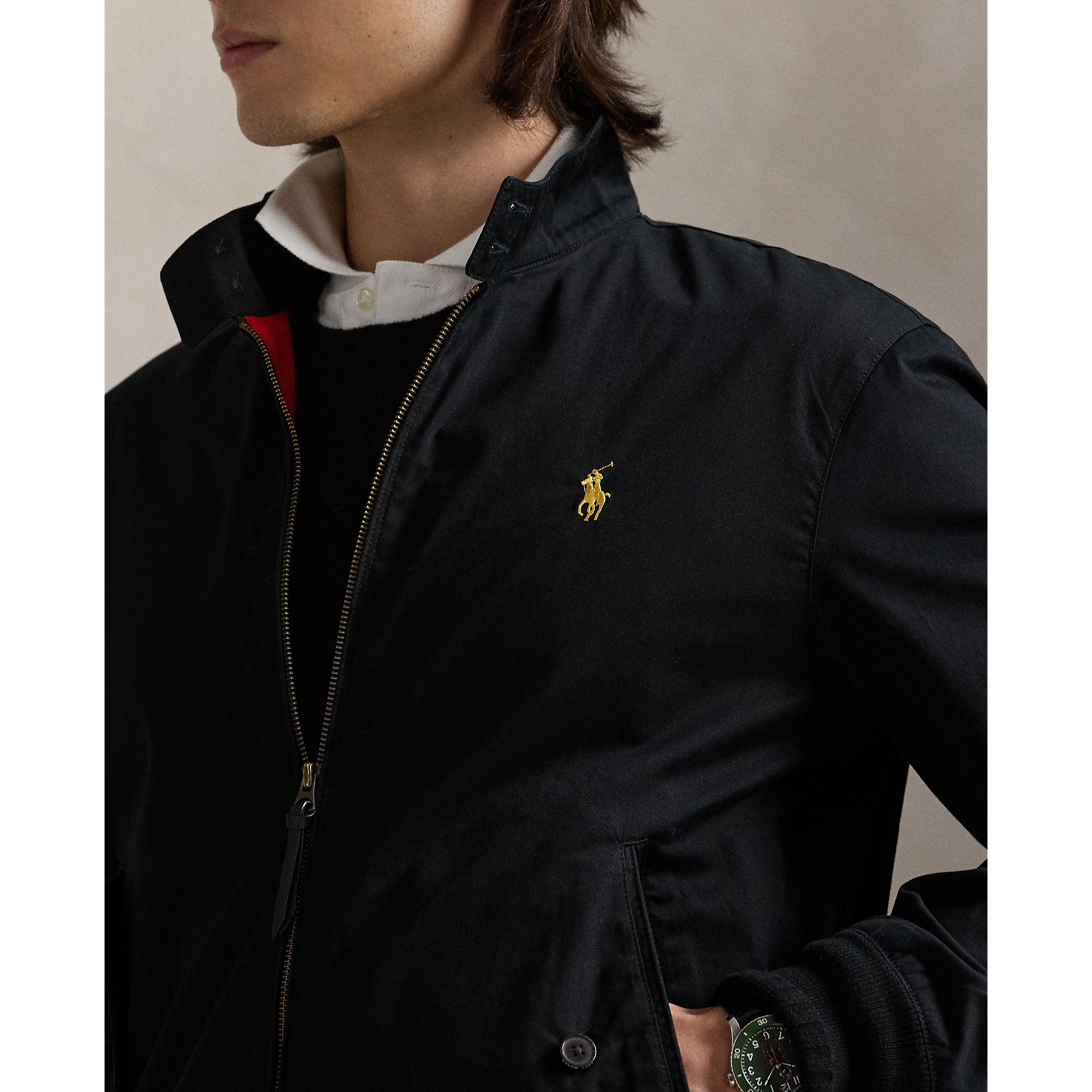 Lunar New Year Twill Jacket in Black | Ralph Lauren® HK