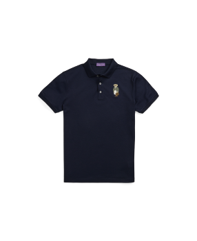 Custom Slim Fit Piqué Polo Shirt in Brown | Ralph Lauren® HK