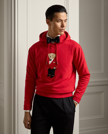 Lunar New Year Polo Bear Hoodie in Red | Ralph Lauren® HK