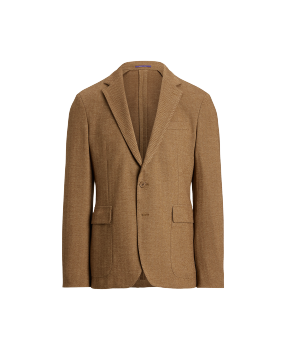 Kent Hand Tailored Herringbone Jacket in Tan Ralph Lauren HK