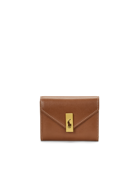 Polo Play Leather Zip Card Case in Yellow | Ralph Lauren® HK