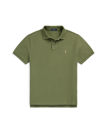 Classic Fit Mesh Polo Shirt in Green | Ralph Lauren® HK