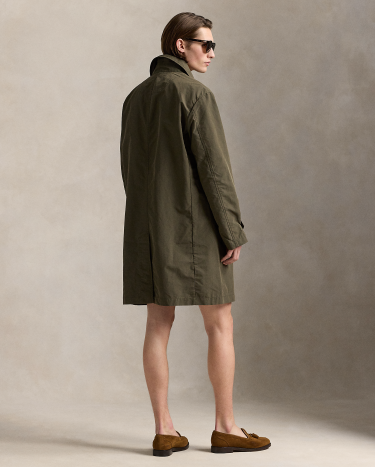 The Pearson Twill Car Coat in Green | Ralph Lauren® HK