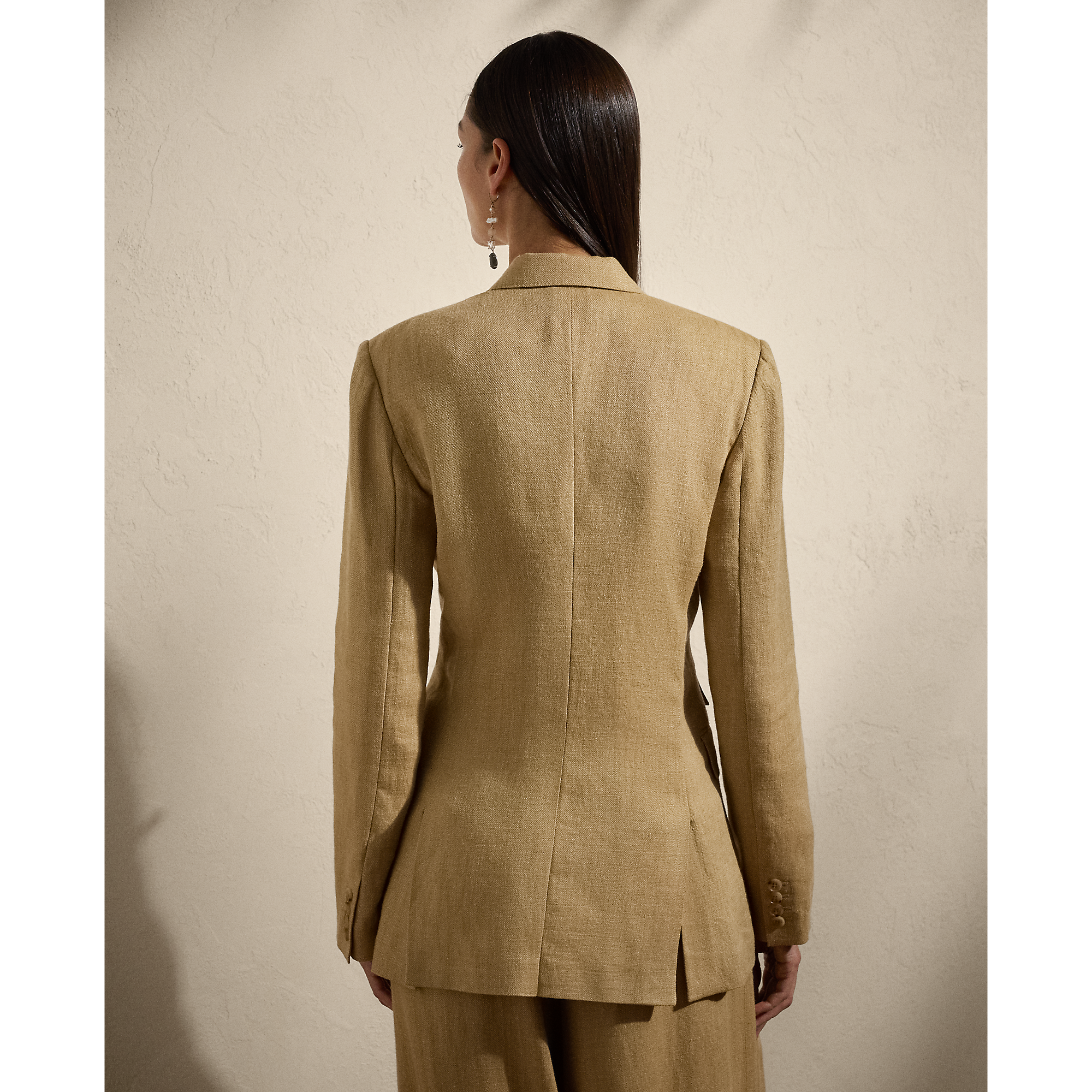 Russell Silk-Linen Twill Jacket in Tan | Ralph Lauren® HK