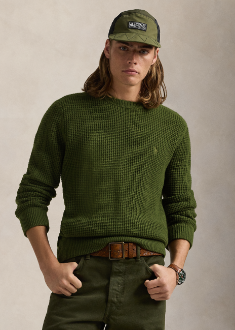 Ralph Lauren Waffle-Knit Wool-Alpaca Sweater