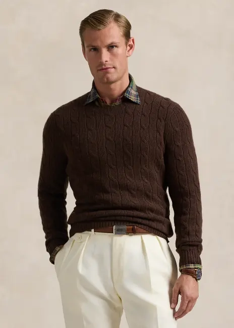 Ralph Lauren The Iconic Cable-Knit Cashmere Sweater