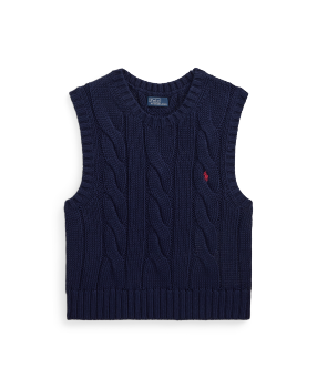 売れ筋商品|||ラルフローレン ニット&セーター レディース アウター WIMBLEDON CABLE CASHMERE BLEND VEST - Jumper - white combo 211970525001_alternate1.jpg