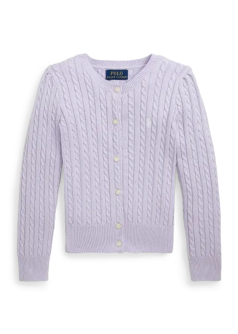 Ralph Lauren Mini-Cable Cotton Cardigan