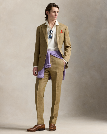 Polo Tailored Linen-Silk Suit Jacket in Brown | Ralph Lauren® HK