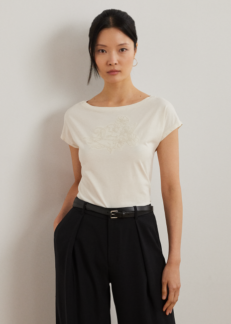 Ralph Lauren Embroidered Jersey Tee