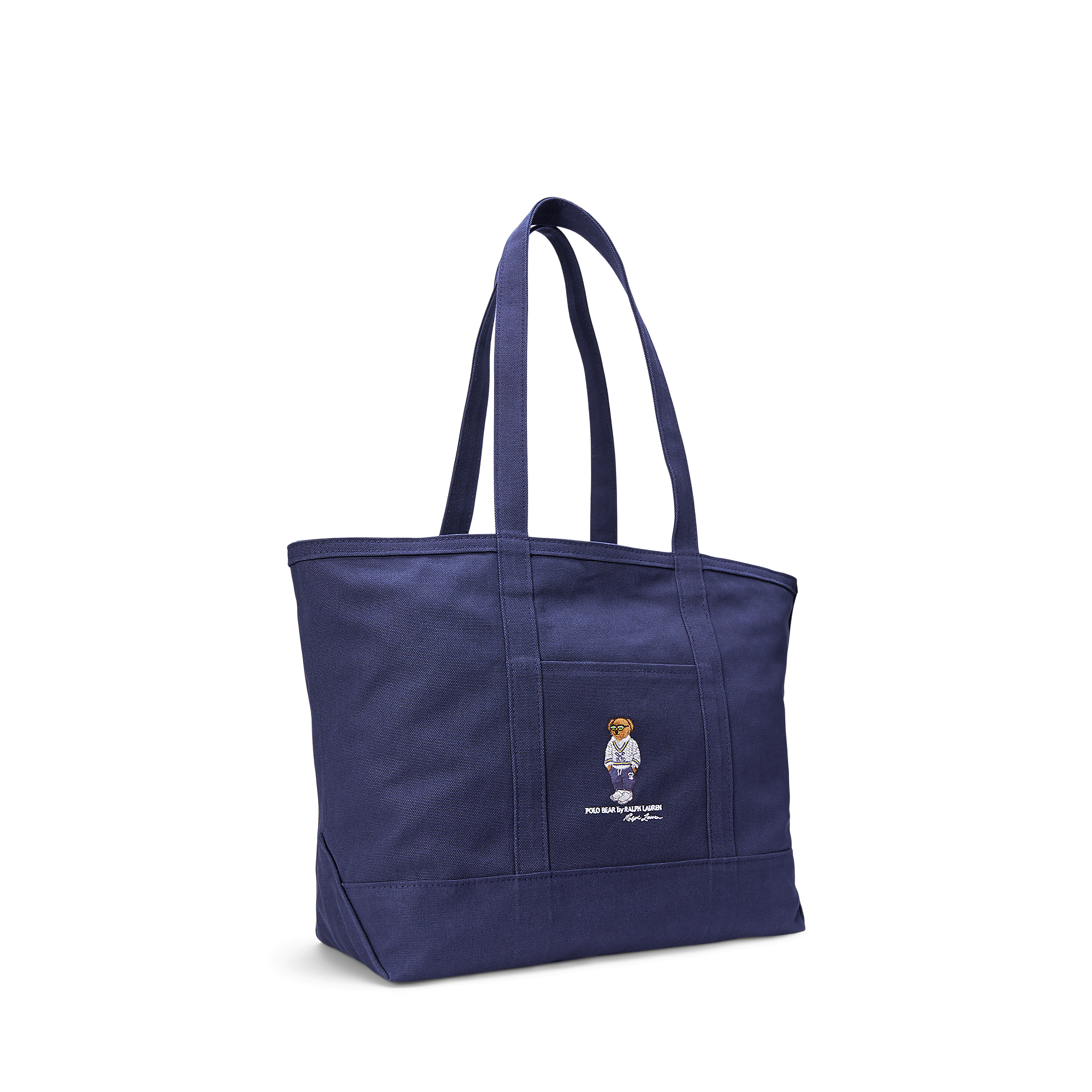 Polo Bear Canvas Tote in Navy | Ralph Lauren® HK