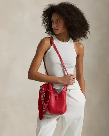 ショルダーバッグ・ポシェット [Polo Ralph Lauren] Polo Play Leather Small Tote & Croosbody Polo Play Leather Small Tote & Crossbody for Women | Ralph