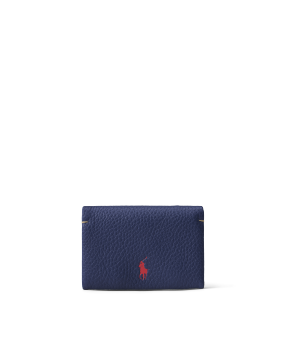Polo Play Leather Zip Card Case in Yellow | Ralph Lauren® HK