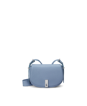 【返品送料無料】 Polo ID Calfskin Mini Saddle Bag in Black | Ralph Lauren® HK バッグ