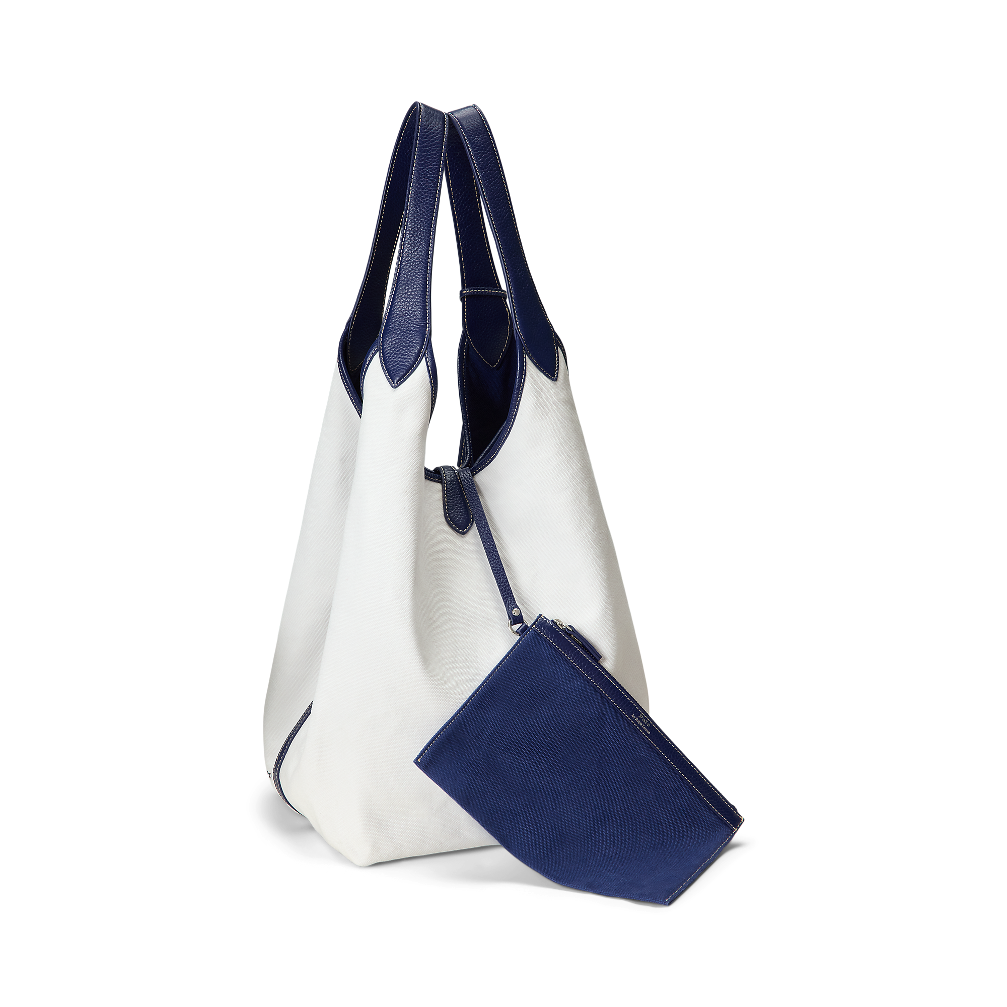Polo Play Canvas Large Tote in White | Ralph Lauren® HK