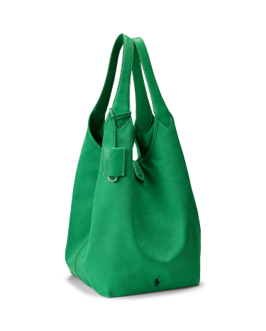 Polo Play Canvas Large Tote in Green | Ralph Lauren® HK
