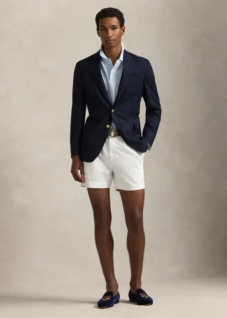 Ralph Lauren Custom Slim Fit Stretch Oxford Mesh Polo