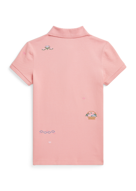 Ralph Lauren Embroidered Stretch Mesh Polo Shirt