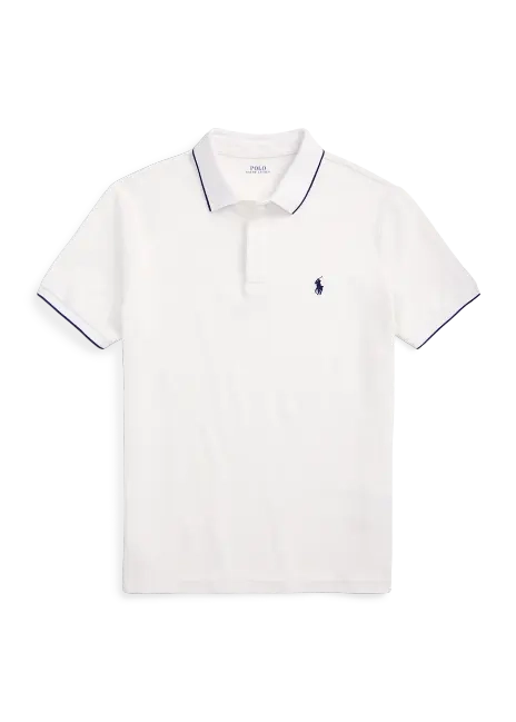 Ralph Lauren Custom Slim Fit Stretch Oxford Mesh Polo