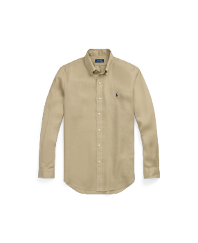 Classic Fit Garment-Dyed Oxford Shirt in Grey | Ralph Lauren® HK