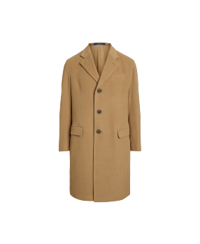 Wool-Blend Twill Topcoat in Navy | Ralph Lauren® HK