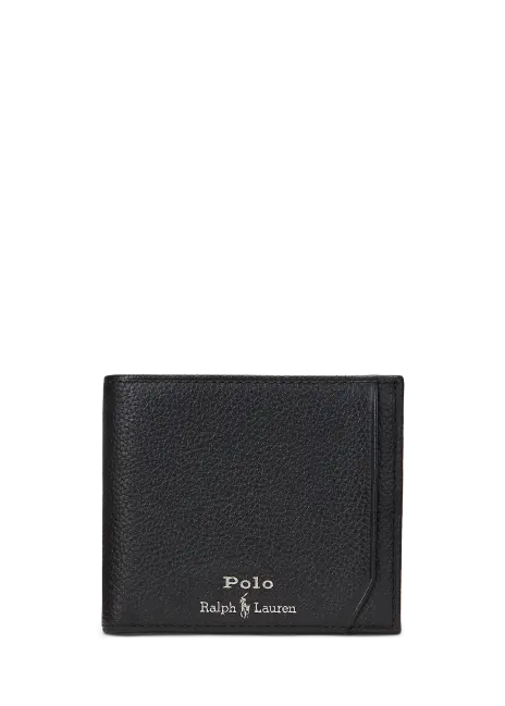Ralph Lauren Pebbled Leather Billfold Wallet